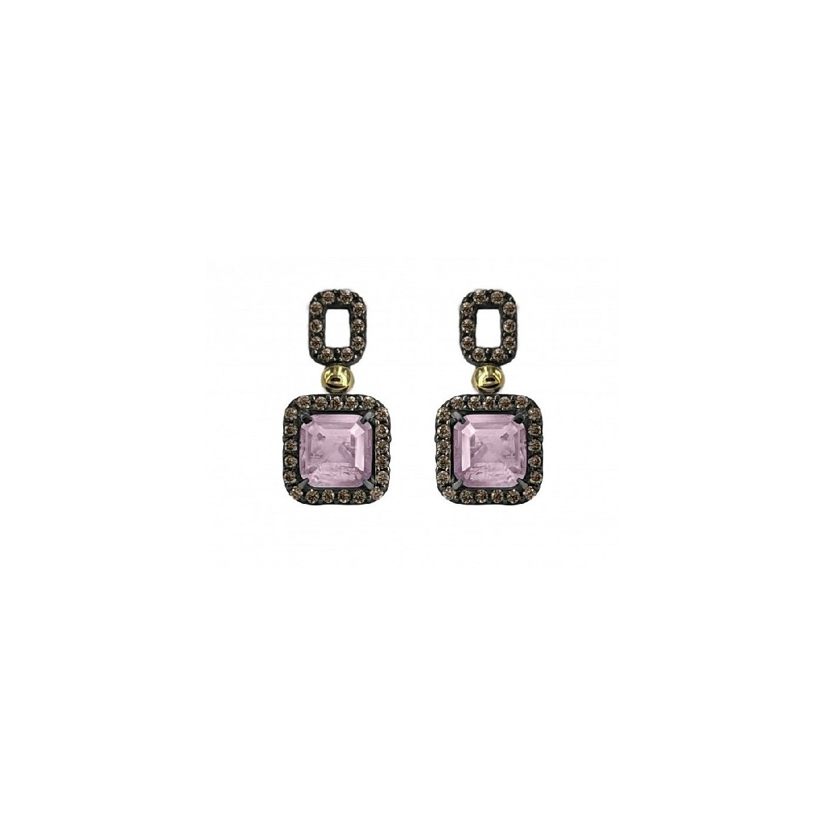 PENDIENTES BOHEMME WINDOWS CUARZO ROSA