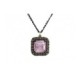 COLLAR BOHEMME WINDOWS QUARZO ROSA