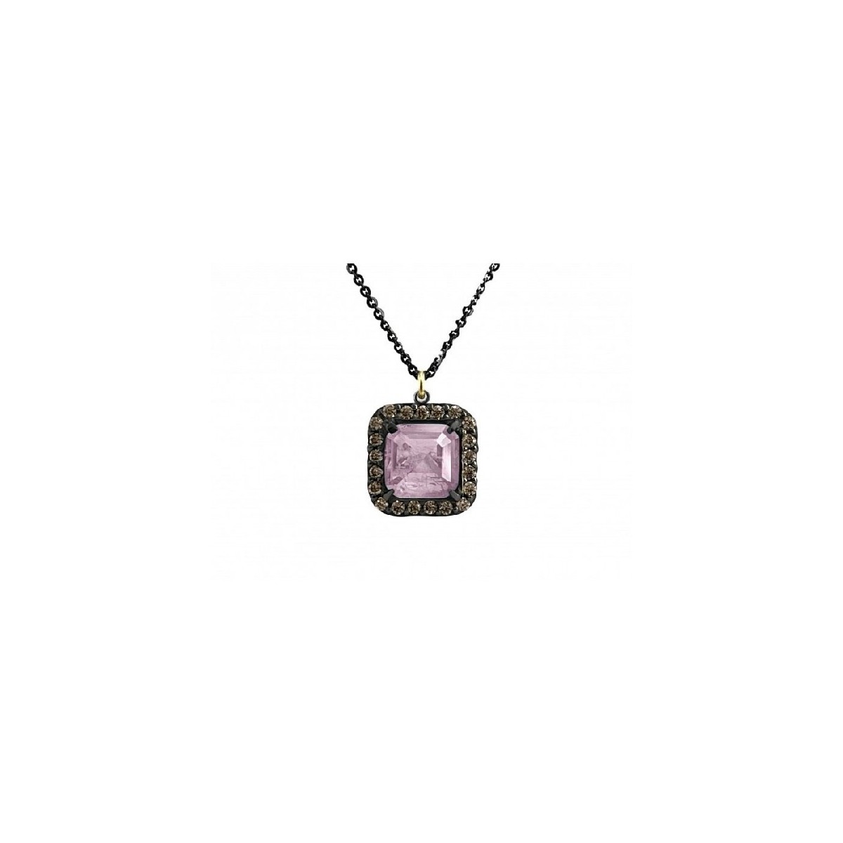 COLLAR BOHEMME WINDOWS QUARZO ROSA