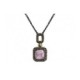 COLLAR BOHEMME WINDOWS QUARZO ROSA