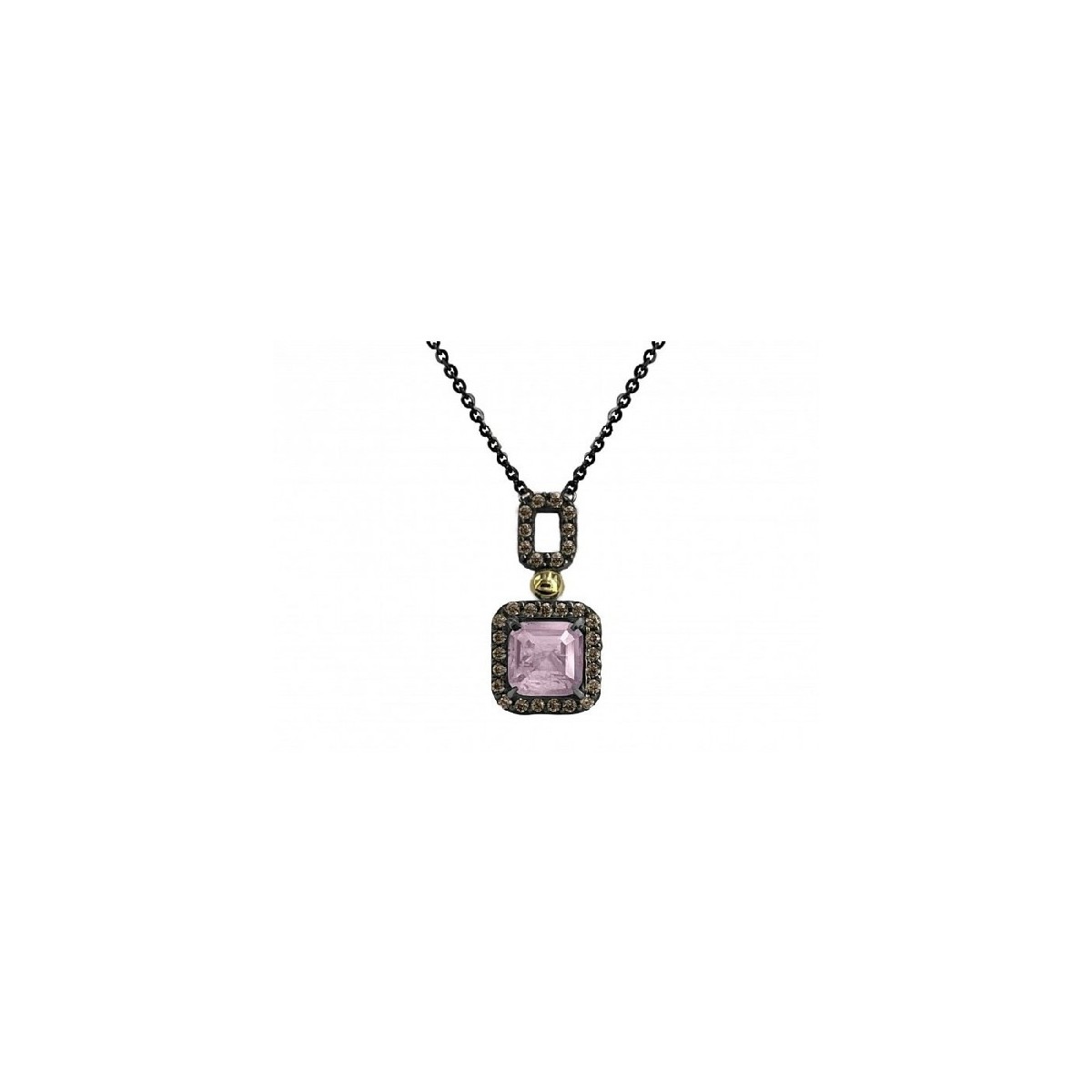 COLLAR BOHEMME WINDOWS QUARZO ROSA