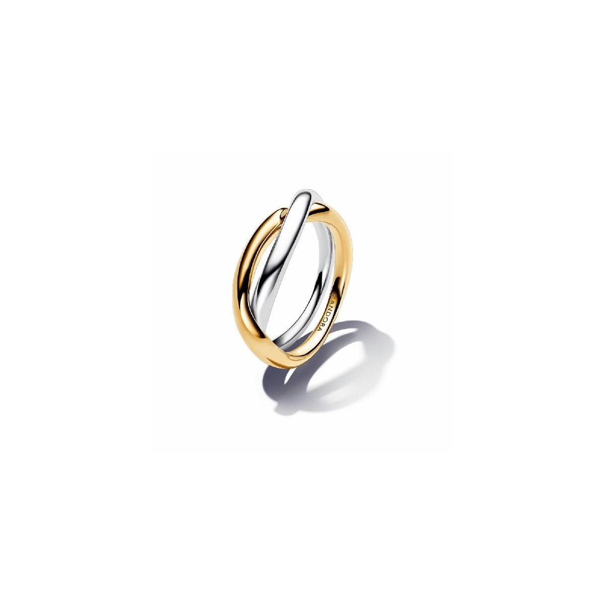 ANELL PANDORA ESSENCE BANDES ENTRELLAÇADES DOS TONS - 163262C00